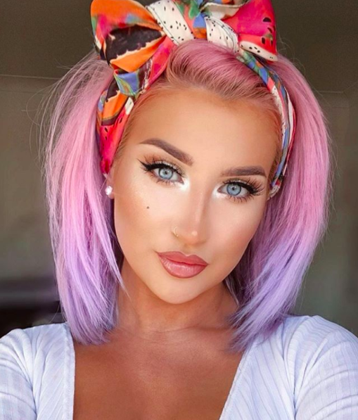 Unicorn Vibes! Loving this look on the beautiful babe! #hairstyles