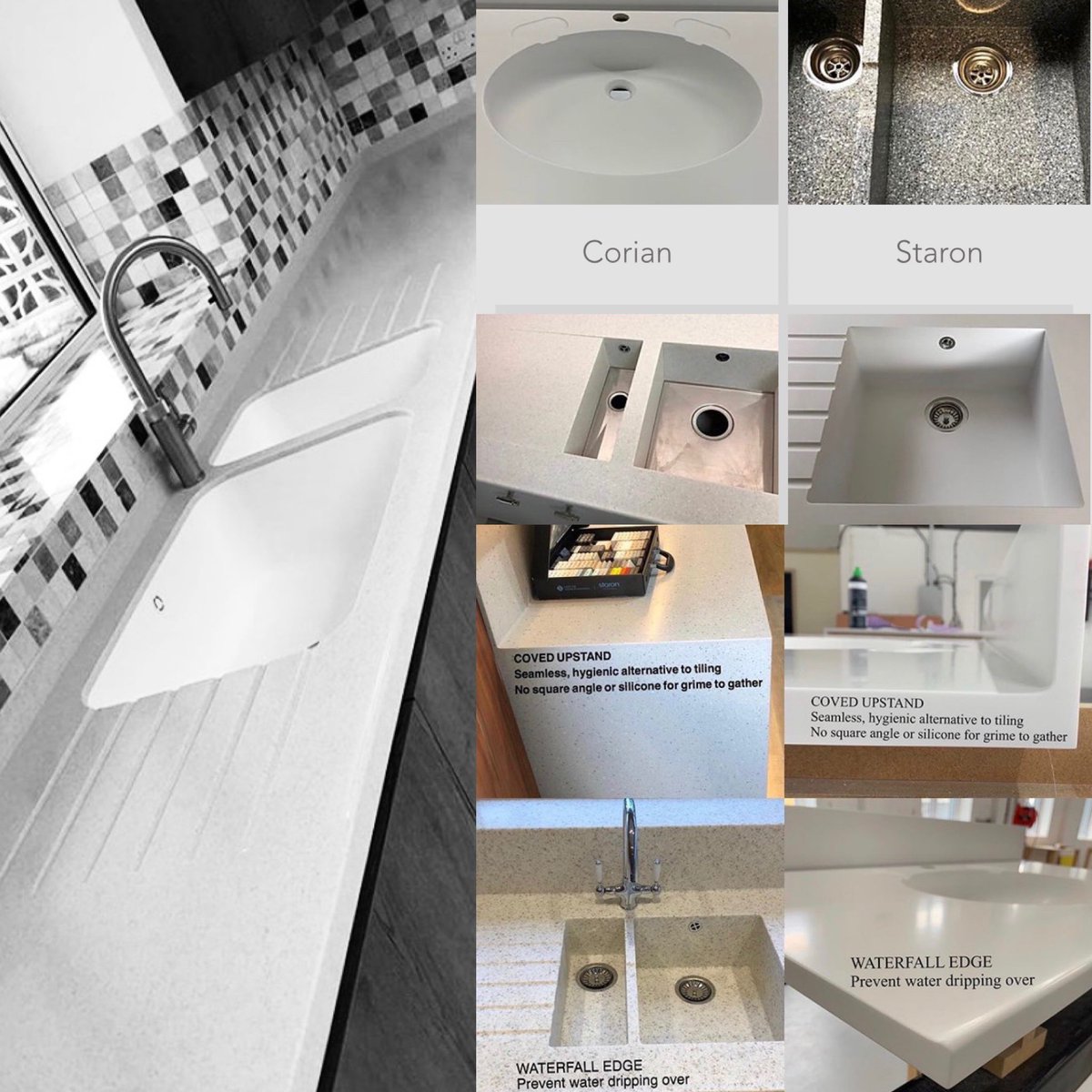 If you’re a #designer &amp; would like to know more on #acrylic #solidsurface for #kitchens #interiors or #projects, we can help!
With the ability to achieve #bespoke #designs, it is the seamless &amp; hygienic choice!
Our 💯% ‘excellent’ ratings &amp; recommendations guarantees you results