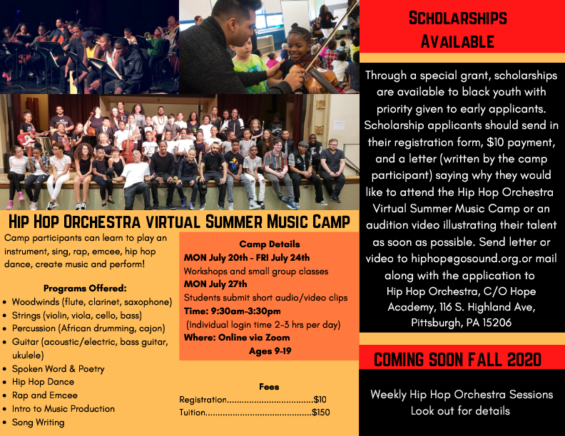 GardiansOfSound's tweet photo. Calling young instrumentalists, emcees, rappers, singers, dancers, music producers  9 - 19yrs. Focus on just one or two areas, or take multiple classes. Small group and individual classes with flexible scheduling available.

Hip Hop Orchestra REGISTER NOW
https://t.co/2OimASSiVq https://t.co/6Hy2mwwxAx
