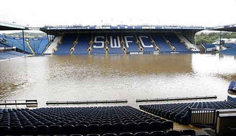 Awaydays23's tweet image. ON THIS DAY 2007: Sheffield Wednesday Hillsborough stadium was flooded #SWFC