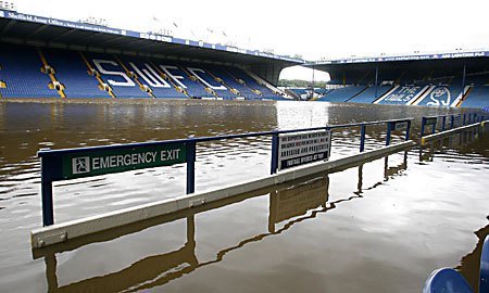 Awaydays23's tweet image. ON THIS DAY 2007: Sheffield Wednesday Hillsborough stadium was flooded #SWFC