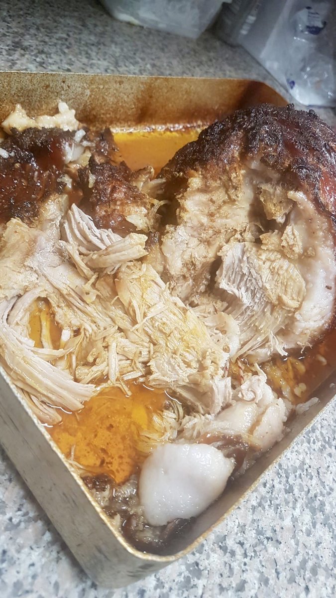 This lovely joint of pork from our friends at Bath Road Butchers has been slowly cooking since the early hours of this morning. All ready to top our homemade pizzas tomorrow 🐷🐷🐷