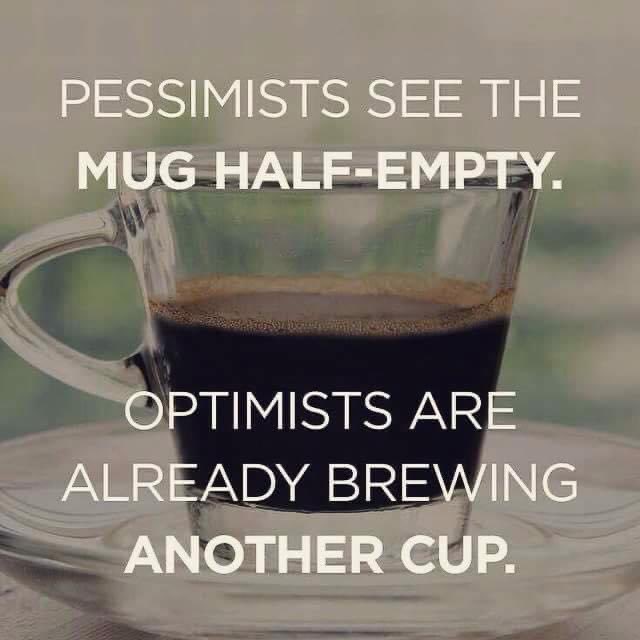 javaplaces's tweet image. Pessimists see the mug half empty. Optimists are already brewing another cup.