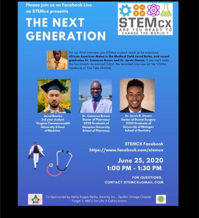 PTECH Dunbar (@ptechdunbar) on Twitter photo Going on NOW with our <a href="/PtechDunbar/">PTECH Dunbar</a> scholar Jamel Cornish interviewing #BlackMenInMedicine for STEMCX! Join FB live now!
m.facebook.com/stemcx/ @PTECHNETWORK <a href="/BaltCitySchools/">Baltimore City Public Schools</a> <a href="/RachelMazyck/">Rachel Pfeifer</a> Going on NOW with our <a href="/PtechDunbar/">PTECH Dunbar</a> scholar Jamel Cornish interviewing #BlackMenInMedicine for STEMCX! Join FB live now!
m.facebook.com/stemcx/ @PTECHNETWORK <a href="/BaltCitySchools/">Baltimore City Public Schools</a> <a href="/RachelMazyck/">Rachel Pfeifer</a>