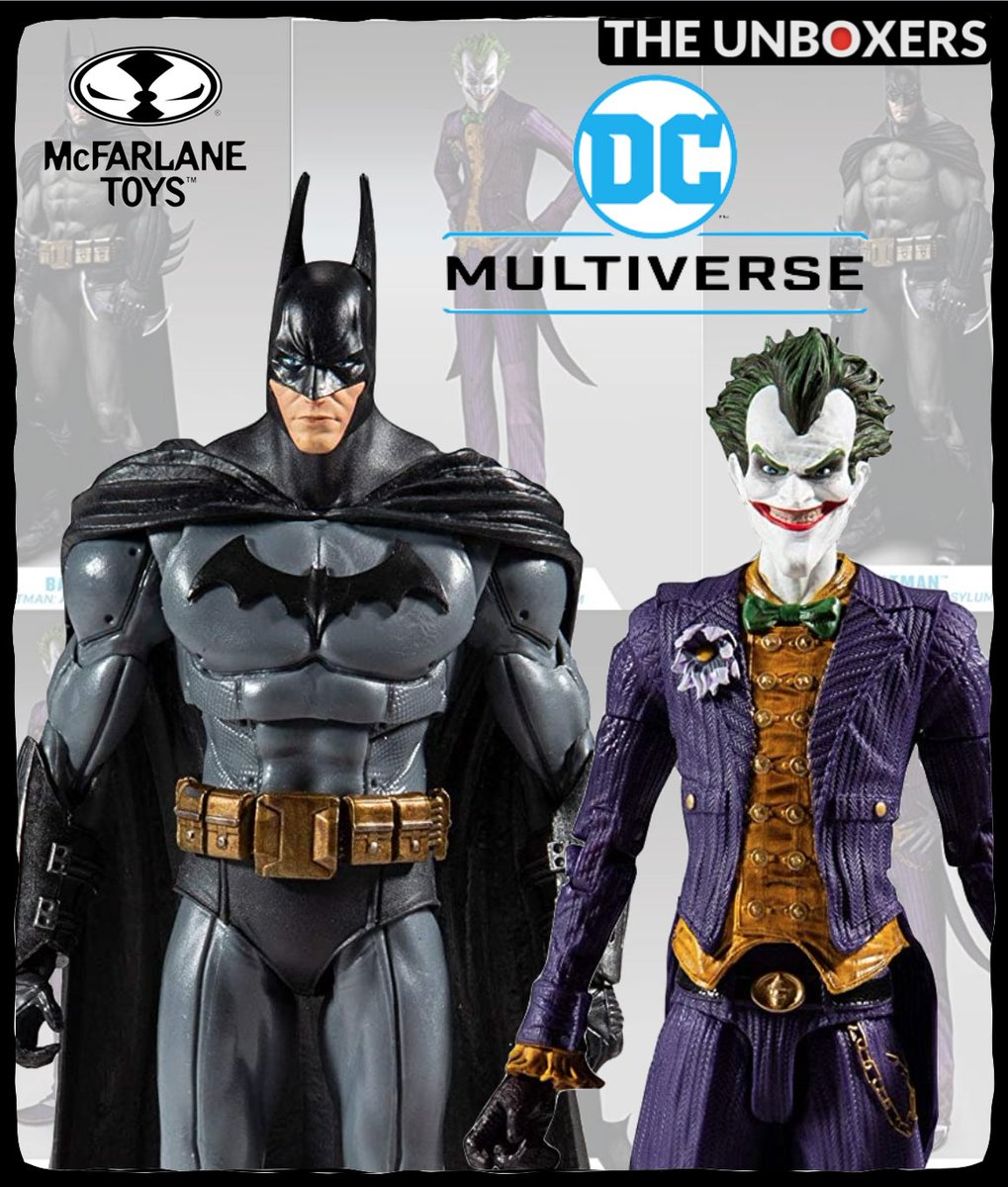 TheUnboxerrs24's tweet photo. Watch us unbox these phenomenal Arkham Asylum Batman & Joker Action Figures by @McFarlaneToys1
Be sure to 👍& #subscribe
#ad #Batman #Arkham #dccomics #Joker #DCMultiverse #FigLife #unboxing #toys #ToyPhotography #HotToys #actionfigure #acba #arkhamlegacy #mcfarland https://t.co/k1oj8mc2el