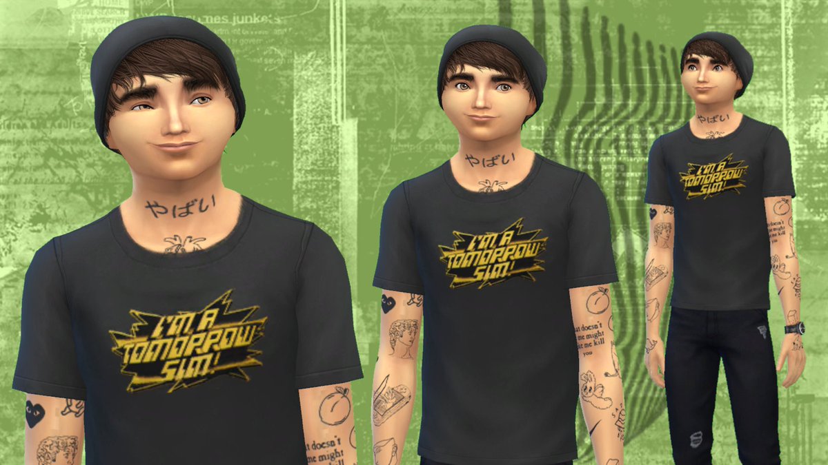 TheTomorrowSim's tweet photo. The Tomorrow Sim, The Tomorrow People and #YCDTOTV among other Roger Price Authentic TEES available for SIMS and their HUMAN Users. @TheSims #RT #Follow #TS4CC #IP @THE_TV_Net #TTP  #Barth #Slime #TP50 #YCDT41 
TV Intellectual Property are © ® ™ of Roger Damon Price. https://t.co/zmYPe0L5fx