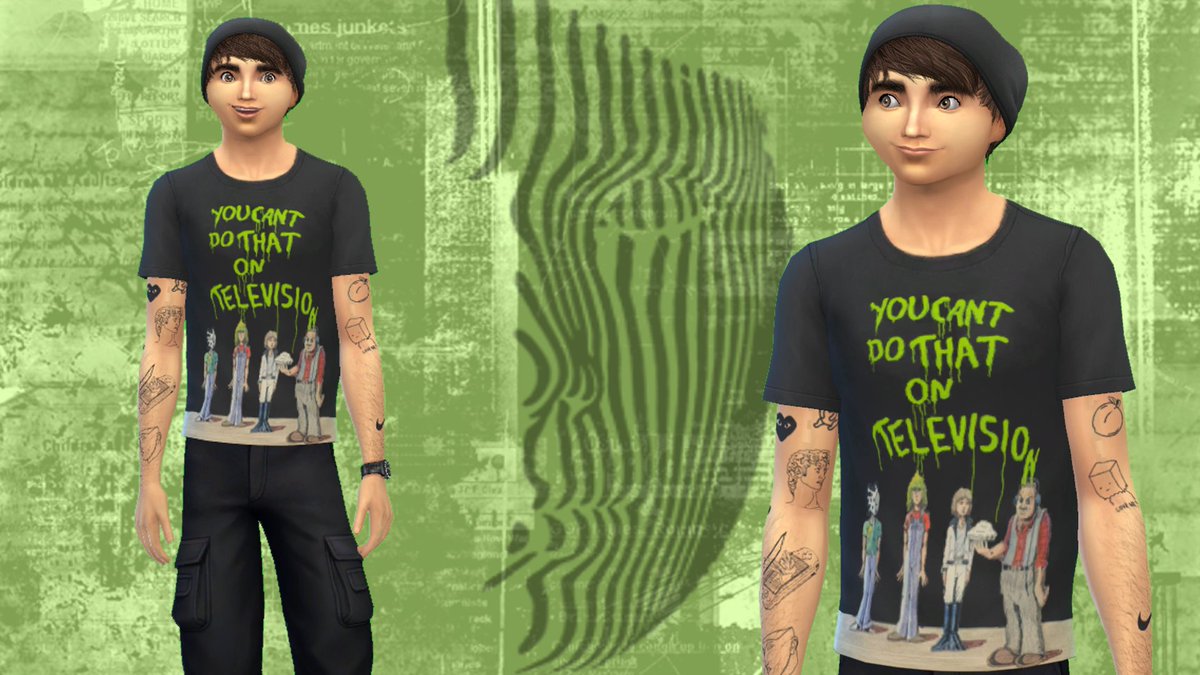 TheTomorrowSim's tweet photo. The Tomorrow Sim, The Tomorrow People and #YCDTOTV among other Roger Price Authentic TEES available for SIMS and their HUMAN Users. @TheSims #RT #Follow #TS4CC #IP @THE_TV_Net #TTP  #Barth #Slime #TP50 #YCDT41 
TV Intellectual Property are © ® ™ of Roger Damon Price. https://t.co/zmYPe0L5fx