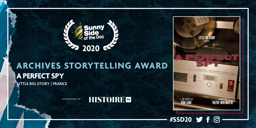 SunnySideDoc's tweet photo. ◣ ARCHIVES STORYTELLING AWARD ◥
🏆Let’s congratulate @littlebigstory1 for their project A PERFECT SPY which won the Archives Storytelling Award sponsored by HistoireTV at #SSD20 👏 #HistoryInsideOut https://t.co/uQXuytF7Ge