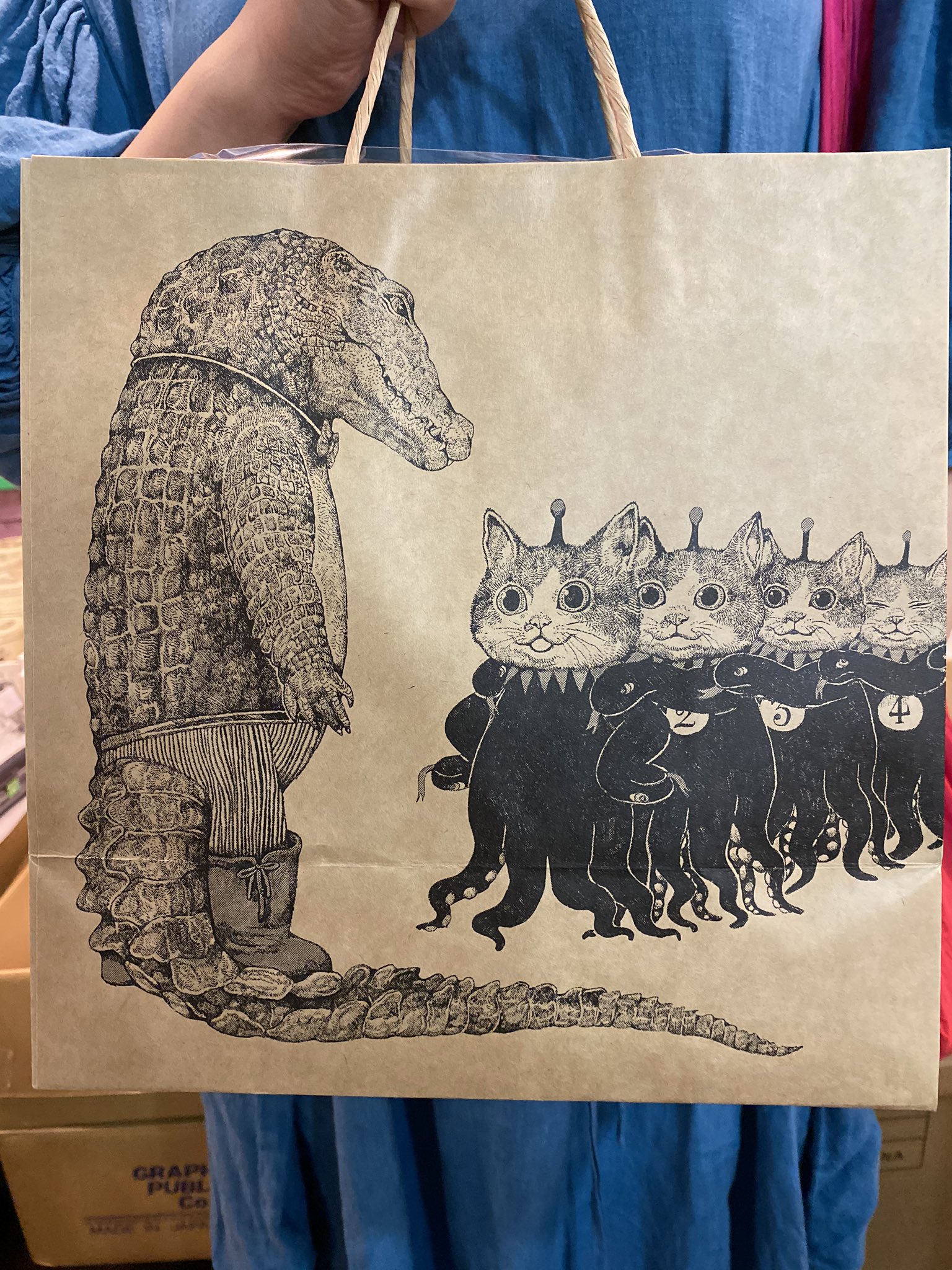 ヒグチユウコ HIGUCHIYUKO ショッパー　紙袋　袋 みちくさアートラボ キッチン・日用品・その他 ヒグチユウコ