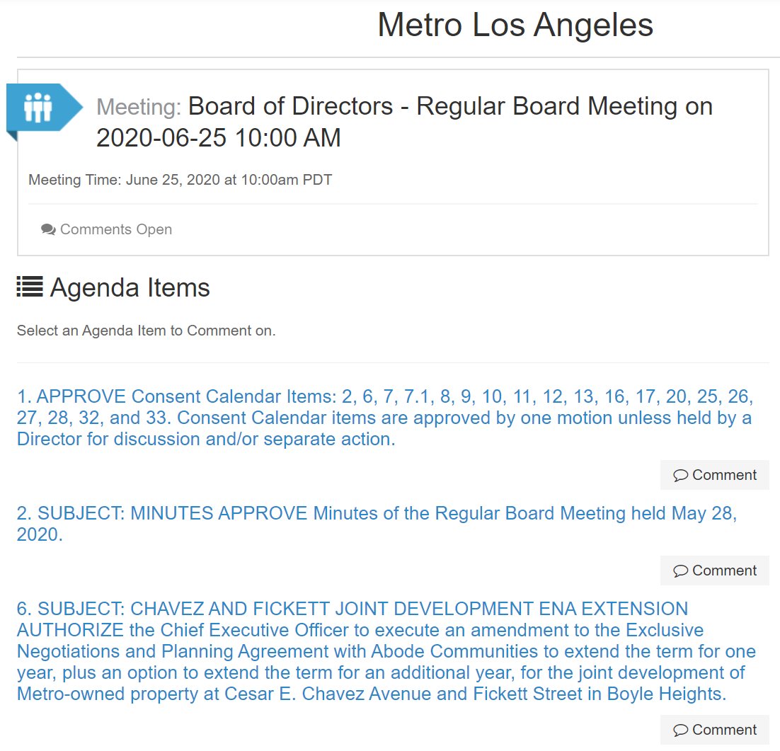 There is no way to call in and give public comment at these meetings. You can either submit comment ahead of time (too late for that!) or you can submit it as text through the online portal -- interesting interface.  https://metro.granicusideas.com/meetings/843-board-of-directors-regular-board-meeting-on-2020-06-25-10-00-am/agenda_items