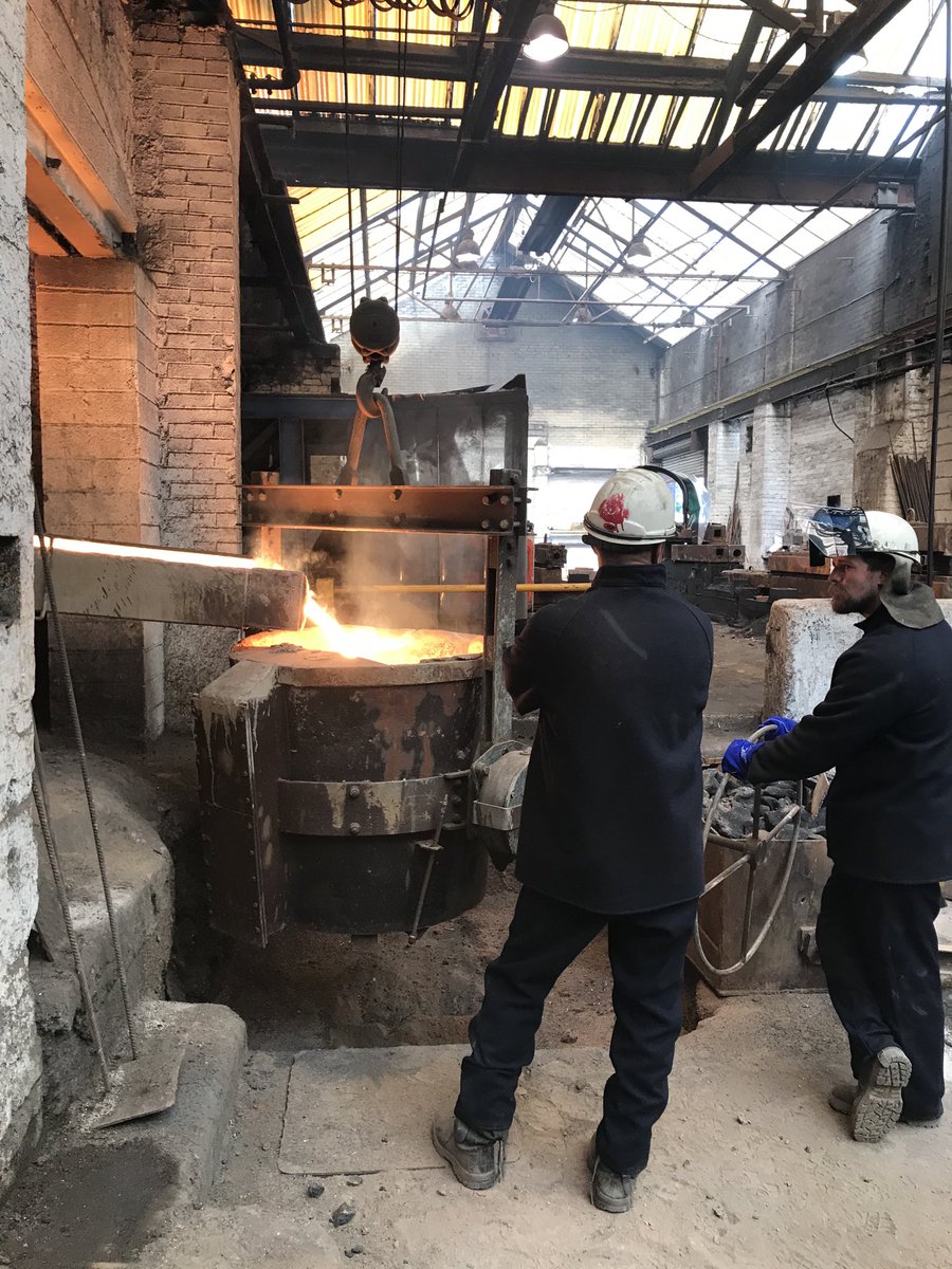 Andy Knight (@artfoundryman) on Twitter photo So it’s the hottest day of the year ! I know what we can do at <a href="/HargreavesFndry/">Hargreaves Foundry & Drainage</a> , let’s melts some iron that pours into the ladle at 1440 oC !
The down side of #castingThursday
#ironworkThursday So it’s the hottest day of the year ! I know what we can do at <a href="/HargreavesFndry/">Hargreaves Foundry & Drainage</a> , let’s melts some iron that pours into the ladle at 1440 oC !
The down side of #castingThursday
#ironworkThursday