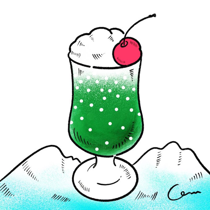 クリームソーダのtwitterイラスト検索結果 古い順