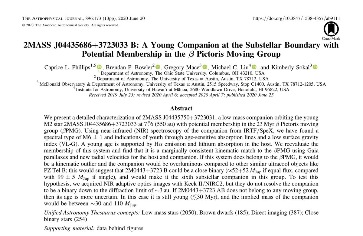 CapricePhillips's tweet photo. I woke up and saw that my first paper was officially published in The Astrophysical Journal.😭#BlackandSTEM #BlackInAstro https://t.co/LSfKpBkMJz
