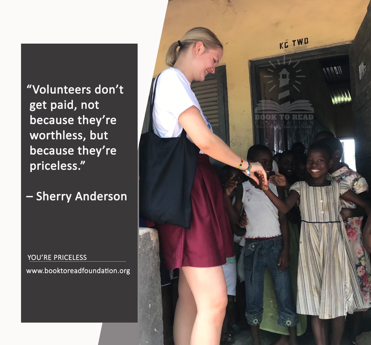 booktoreadfdn's tweet photo. You’re priceless💛
.
#photooftheday #volunteering 
#priceless #education #ngo 
#happiness #smiles #ghana🇬🇭 https://t.co/bCjwbnmBlr