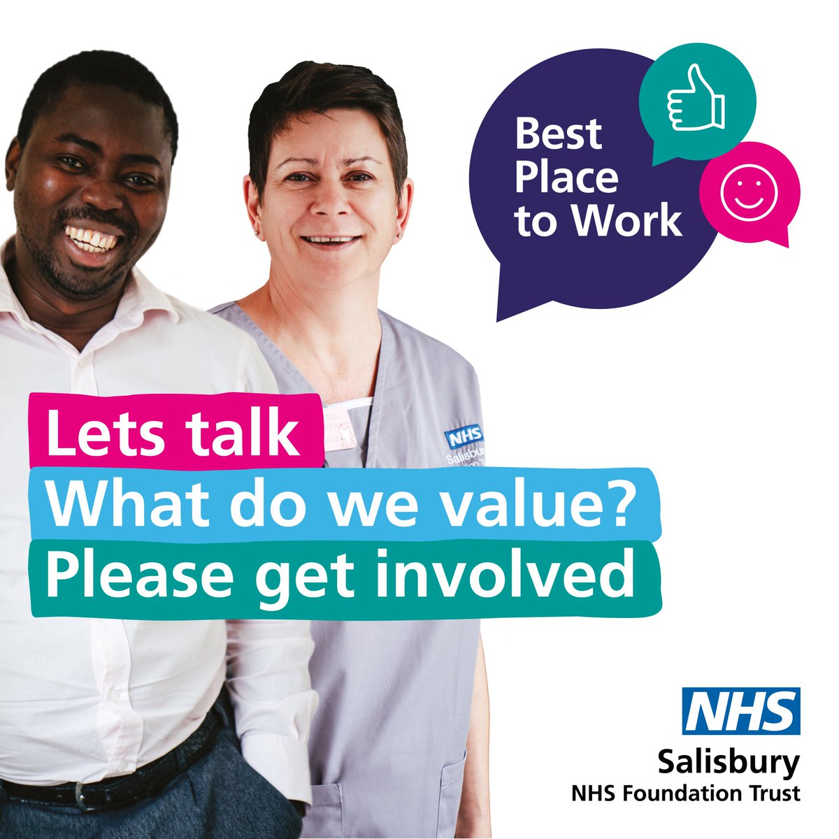 We’ve been enjoying working with the team at <a href="/SalisburyNHS/">Salisbury Hospital</a> on their NEW Best Place to Work programme. 

The programme provides an opportunity to talk about work culture and values as well as what they have learnt responding to COVID-19. 👏🏻

Here is a sneak peek of the visuals! 😀
