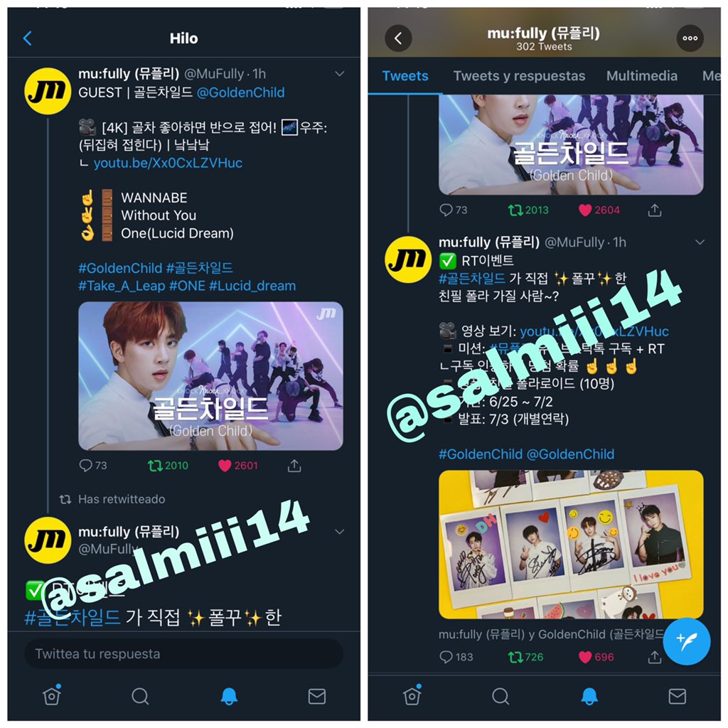 salmiii14's tweet photo. @MuFully @GoldenChild #뮤플리 Thank you for the event🙈😆😆🐻
Thank you so much for creating such good content, I honestly love you🥰❤️
Thank you for supporting the great Golden Child ;)
ONE (lucid dream) it’s so cool~~~
감사함니다!! 뮤플리 화이팅!! 골든차일드 화이팅!! ❤️❤️❤️❤️❣️❣️❣️💕💕💕💕💕💕💕💕💕 https://t.co/RYVjQaVO9H