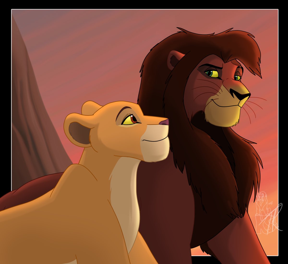 “A King And His Queen 👑 #Kovu #Kiara #TheLionKing” .