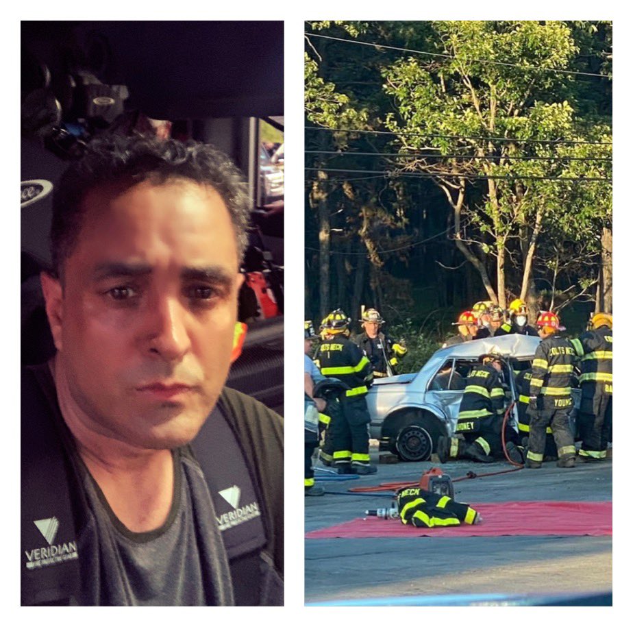 Bobby247's tweet photo. Extrication drill last night 🚒🔥🚨 #CNFD #CuttingCars #HotAsFu_k https://t.co/50UUQn98Af