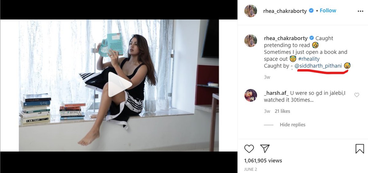 1/nCan any1 tell me more abt  #SiddharthPithani? Im not getting gd vibes from him.  #RheaChakraborty told d police dat c left Sushant's home due 2 bad relation wid  #Siddharth. But look at Rhea's insta posts.  #justiceforSushantforum
