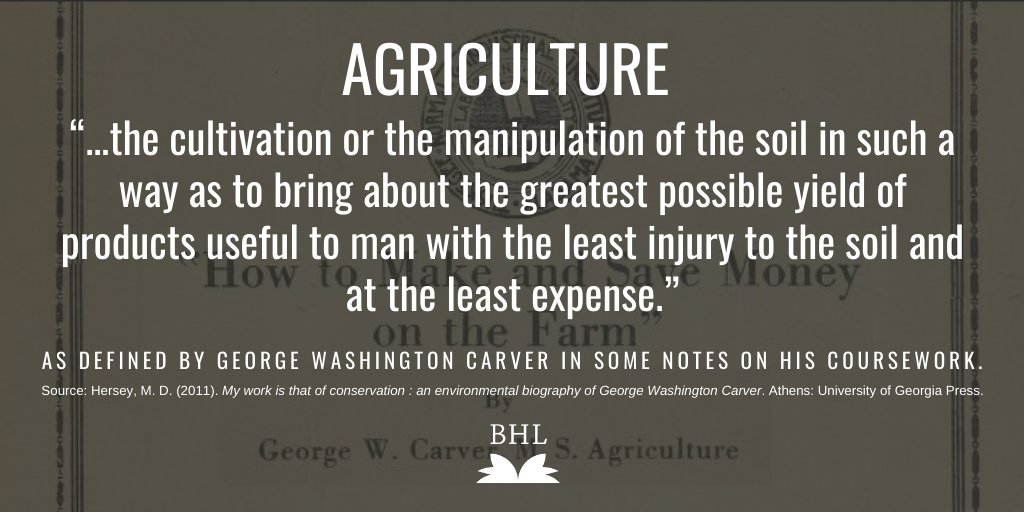 Carver highlighted the need for agriculture to be intertwined with ecology. He sought to encourage sustainable farming practices, move nature education outside the classroom, and improve the livelihoods and economic security of poor Black farmers in the South.