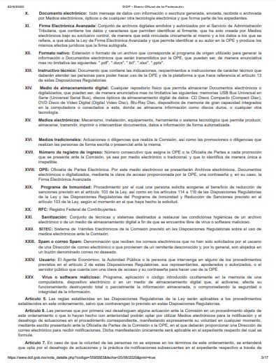 cofecemx's tweet photo. #COFECEenelDOF 📜 Disposiciones Regulatorias de la Ley Federal de Competencia Económica #LFCE de emergencia sobre el uso de medios electrónicos en ciertos procedimientos tramitados ante la Comisión ➡️ https://t.co/RN5hKcuIWg https://t.co/kV35bgqNeK