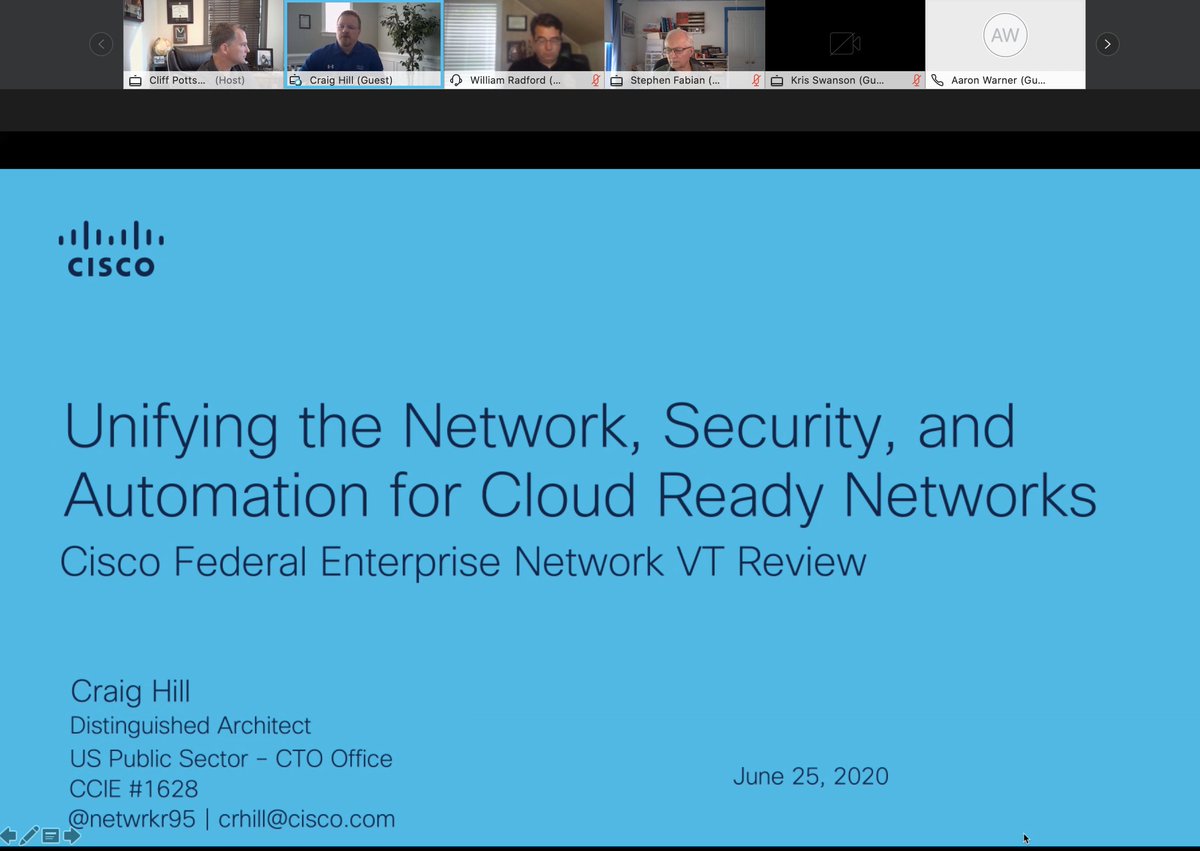 tashaklares's tweet photo. Kicking off Federal @CiscoPartners EN VT this morning with @netwrkr95 talking about #SDWAN #CloudReadyNetworks #SASE + recapping @CiscoLive! More to come this morning on @CiscoDevNet #DevOps πͺπΌ #dontbeaCONE https://t.co/OKWhxBYQiB