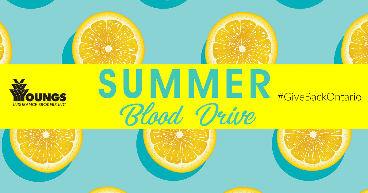 youngsinsurance's tweet photo. Today is our annual Summer Blood Drive!! Join us and give life by donating blood to @CanadasLifeline #110ActsOfKindness #GiveBackOntario #CanadasLifeline https://t.co/ecktmebGei https://t.co/1mt7gIej3Q