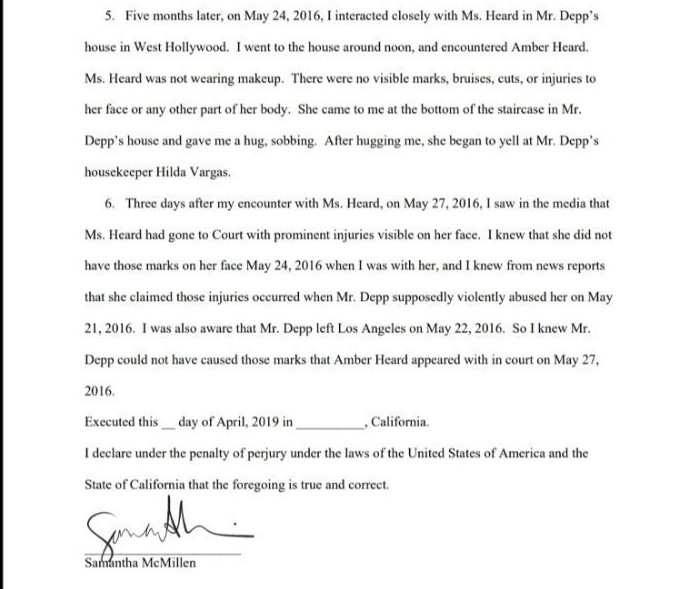 Samantha McMillenInteracted with injury-free Amber after the December 15 and May 21 incidents