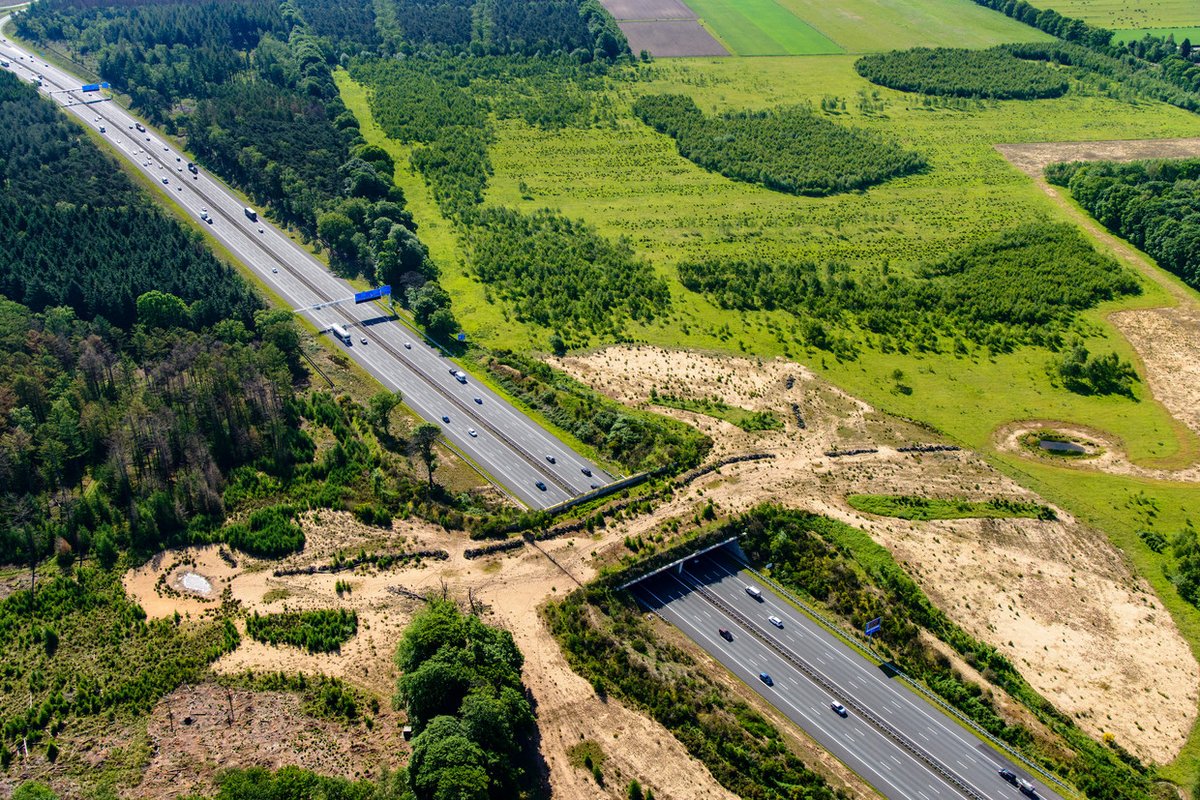 Maar als toch één land vol ligt met ecopassages, ecoducten, eco-aquaducten, wildwissels, natuurbruggen...