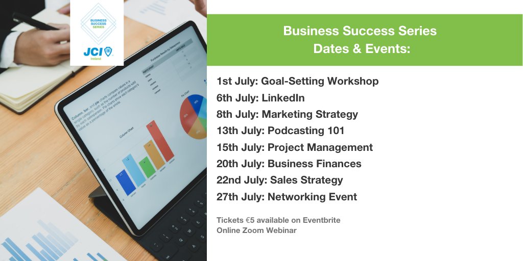 Set yourself up for success in business, as an employee or business owner, by availing of a series of 8 stimulating seminars aimed at enhancing your potential.
 
More information on each session coming in the coming days but not for now SAVE THE DATES!
 
#BusinessSuccessSeries