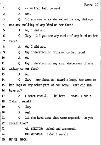 Officer Tyler Hadden Testifies Amber was uninjured on May 21 and that there was no property damage