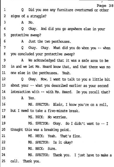 Officer Tyler Hadden Testifies Amber was uninjured on May 21 and that there was no property damage