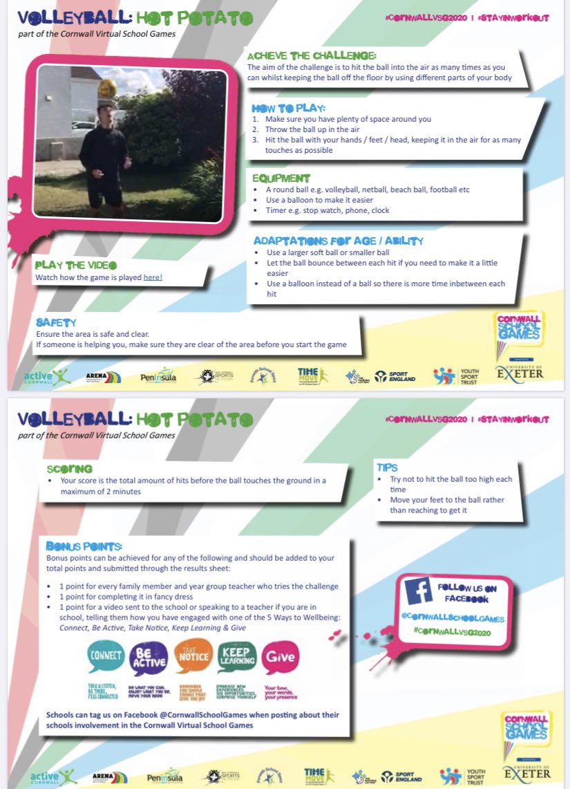 PeSaltash's tweet photo. Thursdays Cornwall VSG challenges- The serve, Hot Potato &amp; Flick and Catch.Challenge cards have been sent on SMH and the google form to submit your scores is here

https://t.co/OdHEYoc88Z

Scores must be submitted by 9 am Friday morning.
Good Luck TEAM Saltash :-) @praisesaltash https://t.co/my8byiXly2