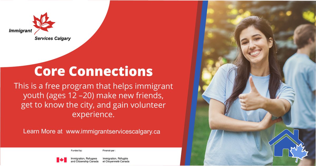 ISCyyc's tweet photo. 30 Days of ISC: Learn more about our programs!

Core Connections is a program for immigrant youth to make new experiences. 

To join: HanneB@immigrantservicescalgary.ca

Learn more: https://t.co/jy4qY0w2WL

#yycnow  #30daysofisc #yycnonprofit #calgary  #immigrationmatters https://t.co/2weBN5GDI3