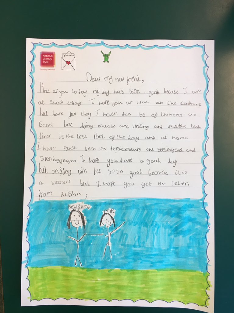 AFearn_90's tweet photo. #NationalWritingDay #mydearnewfriend 
Writing letters to local care homes as part of National Writing Day✍️ @MalvinsClose https://t.co/oUhFwEyev2