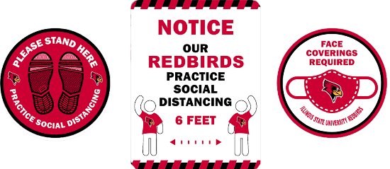 Is your school district or state requiring floor markers or signage to help with social distancing? We can customize these safety messages with your school and logos! Contact us today at 800-327-0484 for examples and pricing! #physed