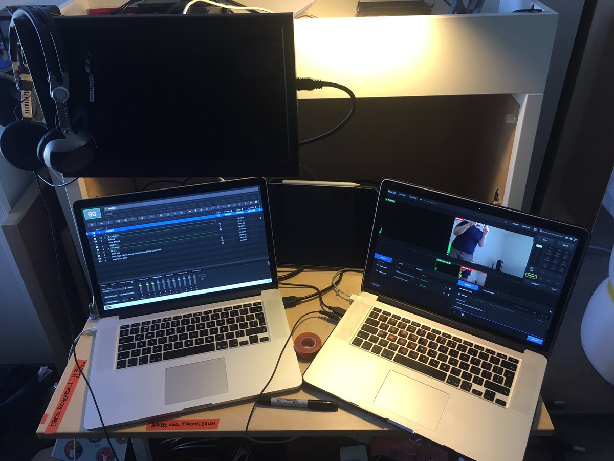 But this has been my venue this week. No ladders to climb, no vans to drive and no jostling for Truss position between the Lighting and Sound departments. My primary concern is desk space.  #ProductionManagerInLockdown