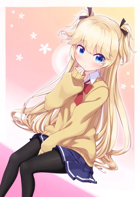 スーパーショーティちゃん。時期外れで描く機会が減った黒タイツと萌え袖を久々に描きたくて。 #ドルフロ #少女前線 #SuperShorty 