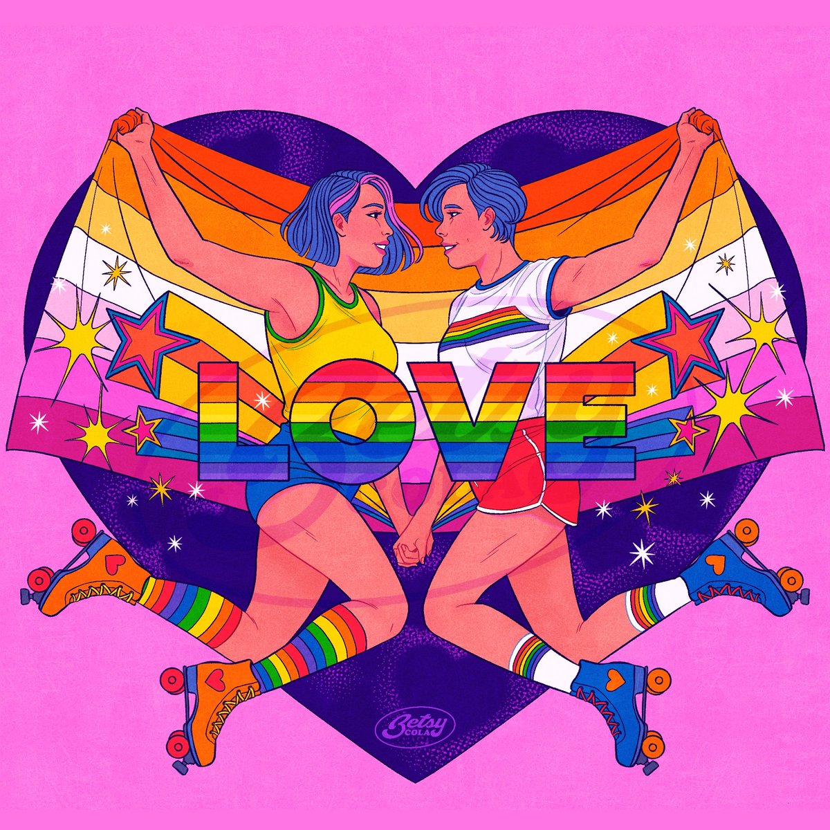Collaborated with <a href="/LazadaPH/">Lazada Philippines</a> for their Pride For Good campaign! Get these love badges when you donate to your chosen LGBTQ+ charity ❤️💛💚💙💜

#PRIDE #artph #queerartph