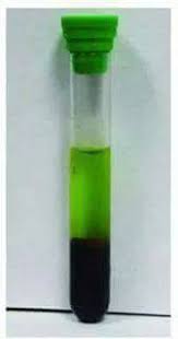 Human blood also occasionally takes on shades other than red, such as the greenish tinge of sulfhemoglobin or the chocolate-brown hue of methemoglobin (image: Medscape). I have seen plasma that is green due to drugs too, e.g. estrogens./10