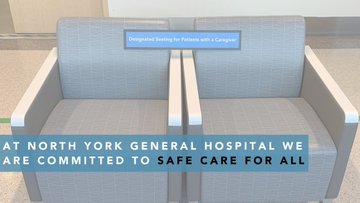 NYGH_News's tweet image. As hospitals plan to ramp up services, it's important to know it's safe to come to our hospital for care. Our updated seating areas is one way we are committed to #SafeCareForAll. We've made sure physical distancing measures are in place to keep you and your loved ones safe.