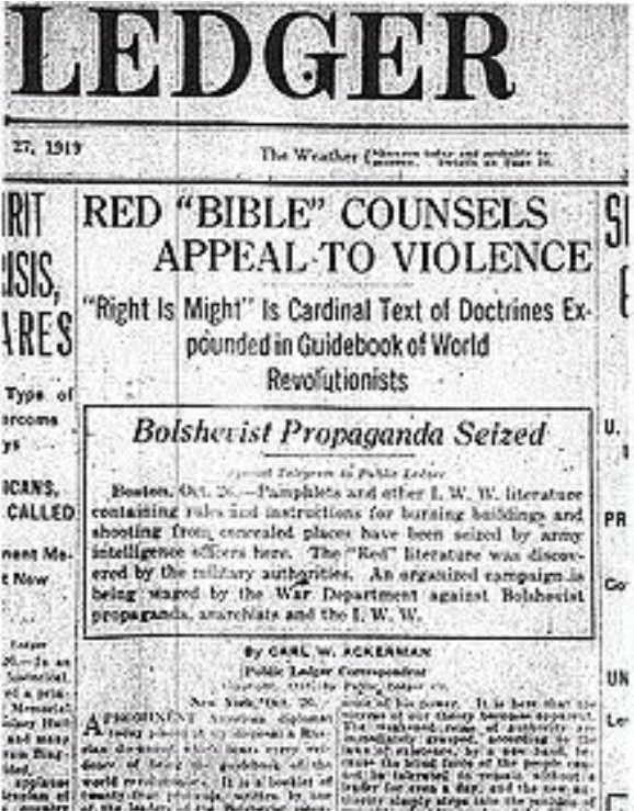 The Official Investigation Findings:"Blacks" were planning an insurrection. 100 African Americans charged, 12 sentenced to death.National Press in overdrive before the massacre, and throughout. The cover-up relentless.