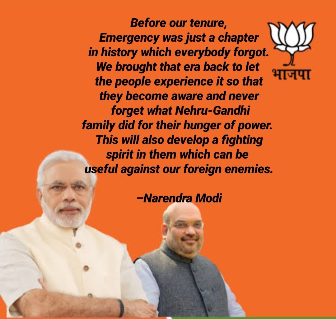 kaushikrj6's tweet photo. Thank you Modi ji for this. We will forever be grateful.
#Emergency1975HauntsIndia #Emergency1975 #Emergency2020 https://t.co/7e3y7spJ3I