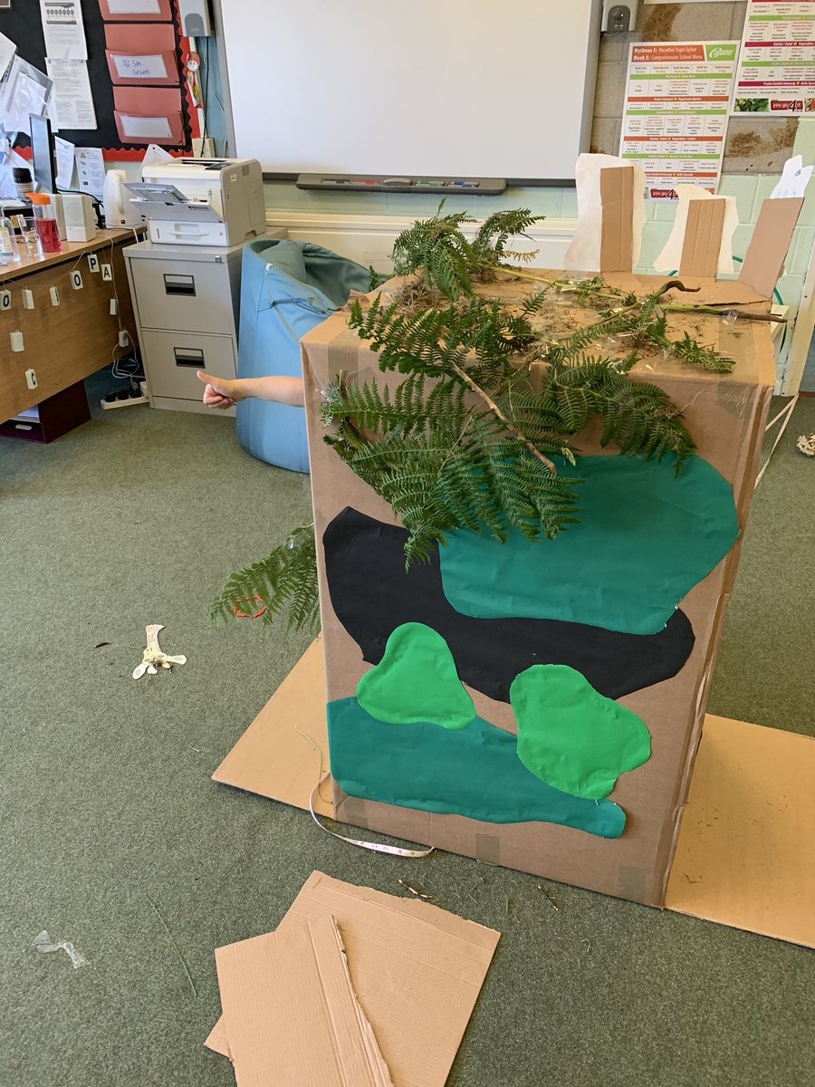 Some of the children have made a tank as part of the Armed Forces Day project! Hand signals only!