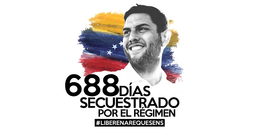 JuanRequesens's tweet photo. #25Jun El diputado, Juan Requesens, suma 688 días injustamente recluido en una celda de la policía política del régimen. No ha cometido ningún delito, por eso, #Venezuela y el mundo exigen #LiberenARequesens https://t.co/Bnr3uoTGjd