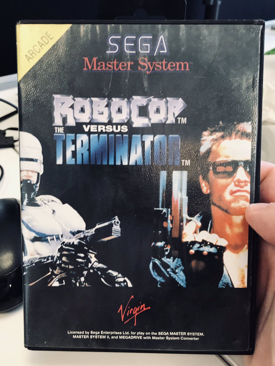 Picked up this little gem on my lunch hour! #gaming #sega #Terminator #Robocop
