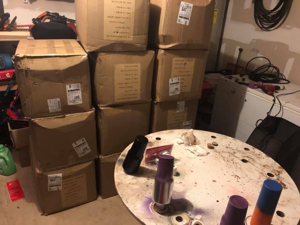 5/ Before flying down to Texas to look into it, I did a little research from my DC apartment. Jaime Rivera, who hired the TaskRabbits, had posted some intriguing photos on Facebook of boxes of masks bursting at the seams and stacked high in his garage.