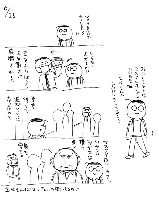 日記。おぢさんにも威嚇してあげて 