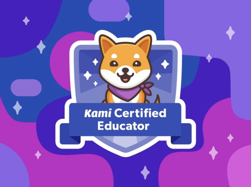 I am officially a Kami Certified Educator! @usekamiapp #KamiCertified 🎉💻😊