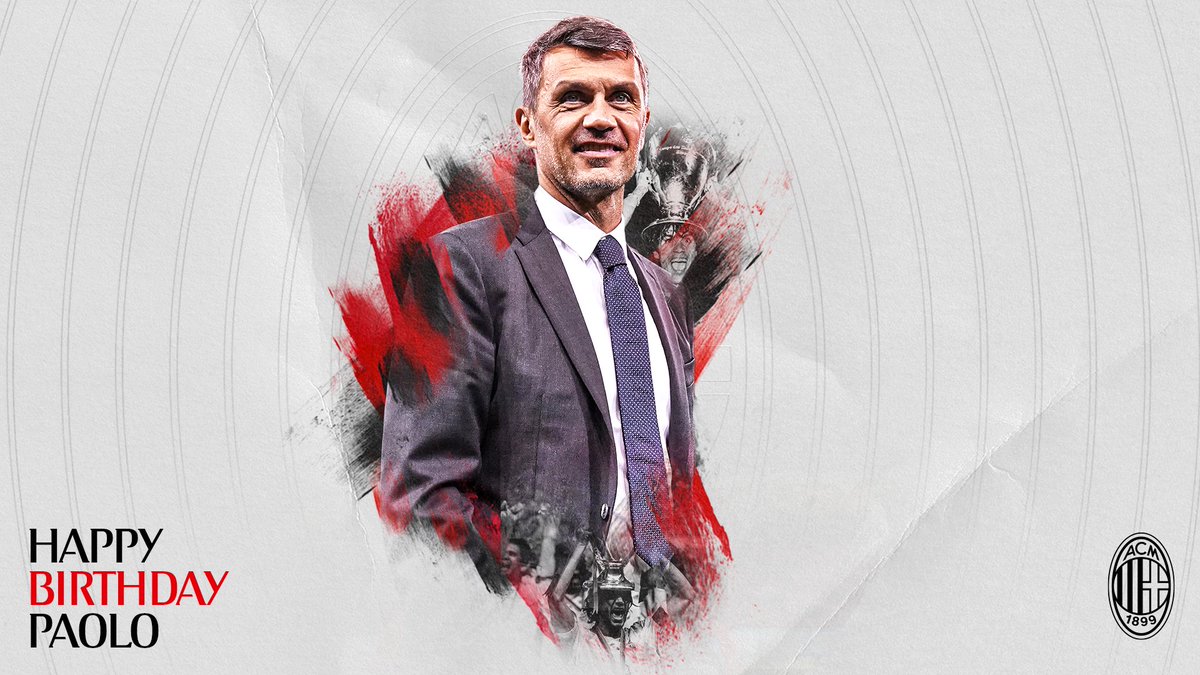Rossonero born and bred, an Icon for us all: join us in wishing our Technical Area Director, Paolo Maldini, a happy birthday 🔴⚫️🔝

Una vita in rossonero, una Storia tutta da raccontare. Buon 52° compleanno, Paolo Maldini! 🔴⚫️🔝
#SempreMilan